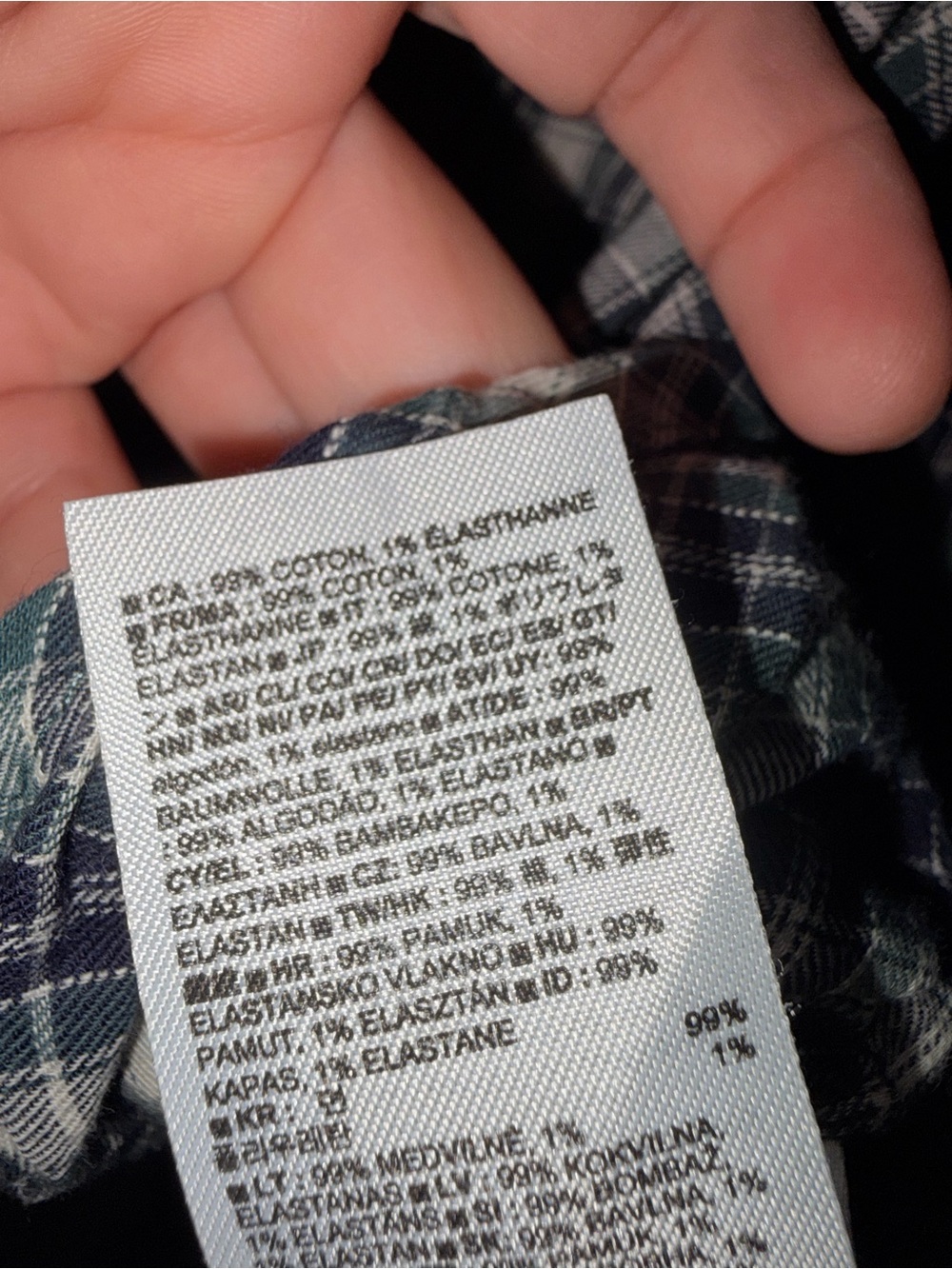 GAP Plaid Ruffle-Trim Button-Down Top - Picture 4 of 4